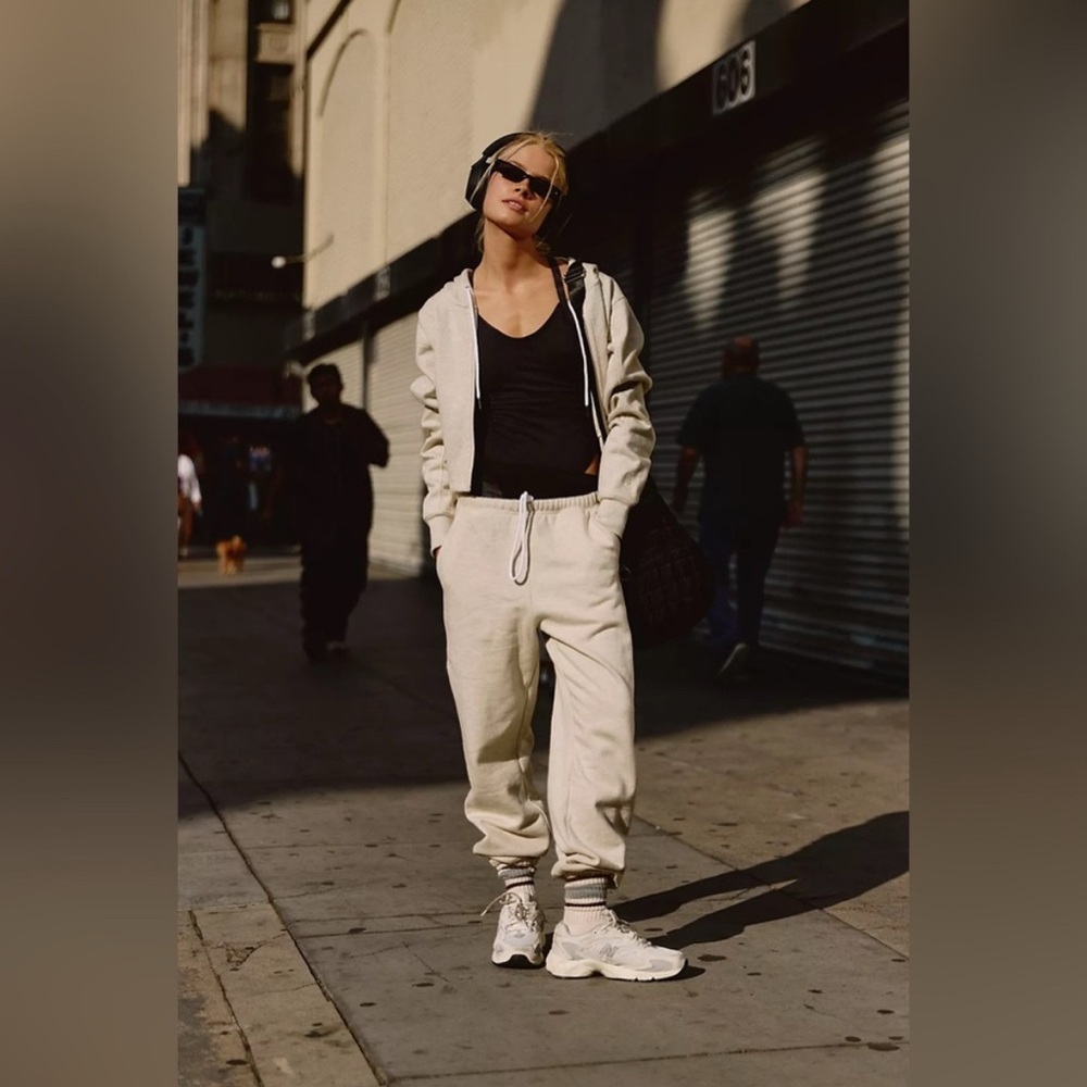 NWT FP Movement by Free People For the Win Joggers in Oatmeal Heather